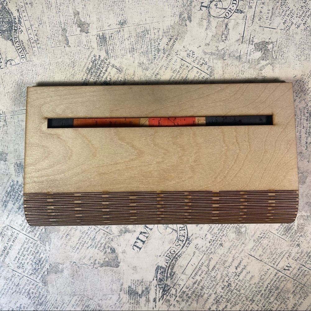 Samsaara Clutch Purse Ensemble - Mod Hex & Birch Wood